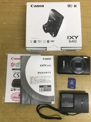 Canon IXY 640 PowerShot Elph 350 HS 20.2MP Digital Camera Black F/S From Japan - Image 1 of 4