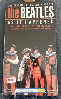 As It Happened: The Classic Interviews by The Beatles (4CD Nov-2000) Sealed - Image 1 of 2