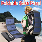 100W Solar Panel Foldable Power Bank Outdoor Camping Hiking USB PV Phone Charger
