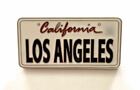 Plaque d'immatriculation Californie Los Angeles clip magnétique, cadeaux et souvenirs 
