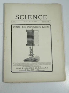 Science Magazine- Vol 17 #438-May 22, 1903-Simple Photo-Micro Camera;Climatology - Imagen 1 de 3