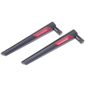 1Pc 2.4G/5.8G 10dbi dual band WiFi antenna RP-SMA universal antenna amplifi ;sf - Photo 1/12