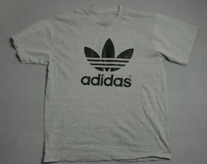 Adidas Camicia Uomo Extra Large Grigio Logo Grande - Foto 1 di 8
