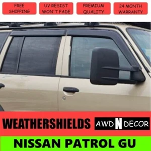 Premium Weather Shields Weathershields for Nissan Patrol GU Y61 1998-2016 - Picture 1 of 4