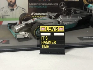 Pitboard 1:43 (Pizarra F1) / Lewis Hamilton (Mercedes)2013-2020/It´s Hammer Time - Picture 1 of 3
