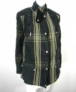 AQUASCUTUM LONDRES MANGA LARGA MOCH CHAQUETA ABRIGO BLAZER TALLA L GRANDE NEGRO BRONCEADO - Imagen 1 de 11