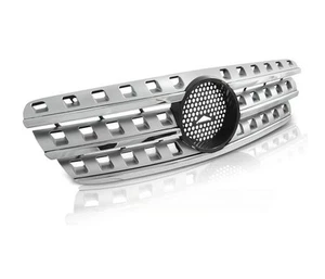 Front Grill for MERCEDES W163 1998 1999 2000 2001-2005 AMG Look Chrome-Silver - Picture 1 of 3