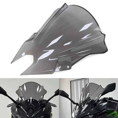 Parabrisas Para KAWASAKI NINJA 500 Parabrisas Deflector de Viento Protector Pantalla Gris Foto 1 de 4