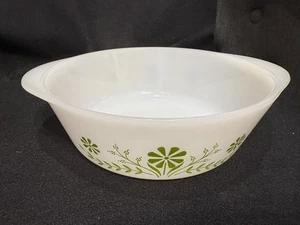 Cazuela para hornear vintage Glasbake Green Daisy 2 cuartos #J514 - Imagen 1 de 6