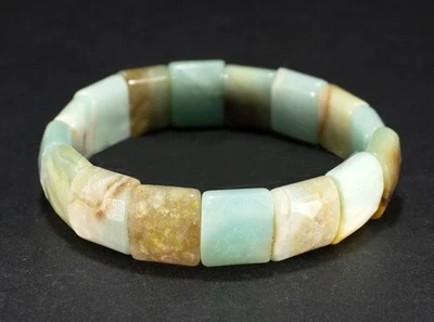 AMAZONIT *** facettiert Stretch Armband  flexibel dehnbar 18-21cm - Bild 1 von 3