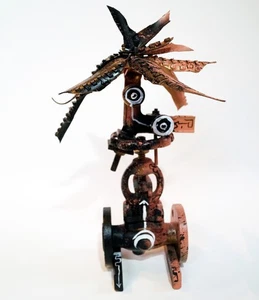 C. FANTA - Skulptur Palme GEMÄLDE abstrakt Kunst Bild ORIGINAL MALEREI Acryl neu - Bild 1 von 9