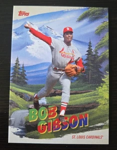 Topps x Bob Ross 2023 The Joy Of Baseball Painting The Corners Bob Gibson - Picture 1 of 2