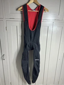 Medias de ciclismo Planet X con tirantes Pro-Line 365X acolchadas | Para hombre | Negras/Rojas | Medianas - Imagen 1 de 14