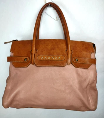 Sundance Италии кожи замши Hobo стиль Дамская сумка голая розовый и коричневый - Изображение 1 из 4