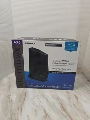 Módem Wifi Router NETGEAR Nighthawk CAX30 AX2700 DOCSIS 3.1 Foto 1 de 4