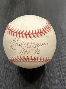 Earl Weaver Autografiado Firmado OAL Béisbol "HOF 96" Inscripción Orioles - Imagen 1 de 2