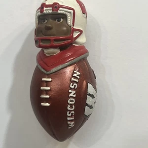 Wisconsin Badgers Christmas Ornament Football - Picture 1 of 8