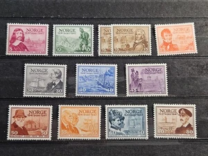 Norway Stamp Sc 279-89 & 291, Complete Set, F/VF MLH CV$47.00 (509A) - Picture 1 of 2
