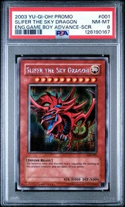 2003 Yugioh! GBI-001 Slifer the Sky Dragon Secret Rare PSA 8 NM-MT - Picture 1 of 2