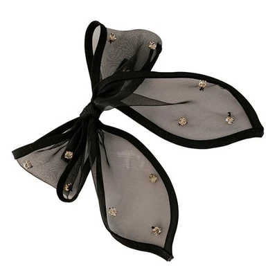 Bow Hairpin Hairbow Barrettes Bowknot Woman Rhinestone Snap - Image 1 of 4