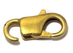25 Pcs,14x7mm Lobster Clasp Golden - Picture 1 of 7