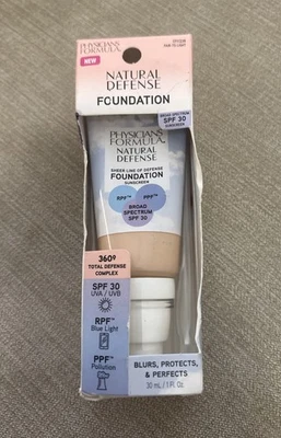 Physicians Formula Natural Defense Foundation Fair To Light New In Box 2022 - Image 1 of 4
