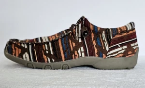 Roper Womens Chillin Aztec Moccasins Size 10 Southwest Hippie Festival Casual - Picture 1 of 9