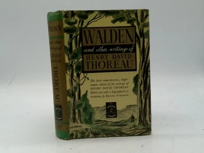 WALDEN and Other Writings of HENRY DAVID THOREAU 1950 Modern Library HC DJ - Image 1 of 2