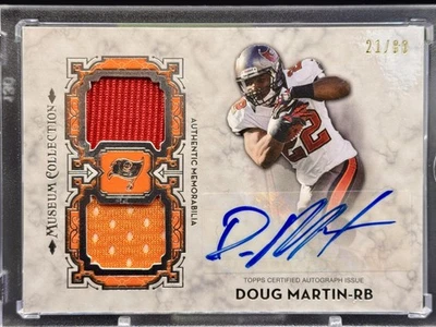 2013 Topps Museum Collection Doug Martin Dual Patch Autograph /80 - Image 1 of 2