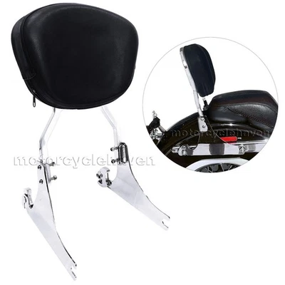 Sissy Bar Backrest Pad Harley Davidson Softail 1984-2017 (Stock Tire) Contoured - Image 1 of 4