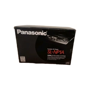 VTG Panasonic XBS SL-NP1A Portable CD Player Tested Working 1990 Open Box New - Bild 1 von 5