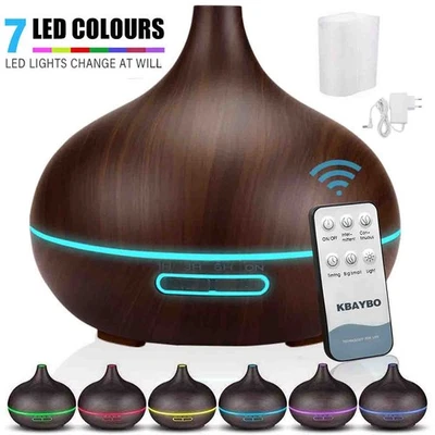 550ML LED Luftbefeuchter Aroma Duftöl Diffuser Humidifier Diffusor Ultraschall - Bild 1 von 4