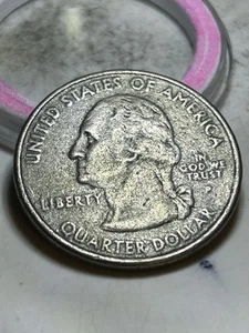 2006 NEVADA STATE QUARTER PLANCHET ERROR MISSING CLAD BOTH SIDE Lamination Error - Picture 1 of 2