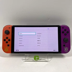 Nintendo Switch OLED Videospielkonsole HEG-001 Pokemon Scharlachrote & Violette Edition - Bild 1 von 17
