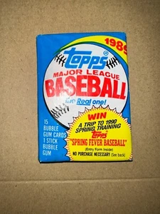 💥¡Paquete de cera sellada sin abrir 1989 Topps tarjetas de béisbol MLB Gum Inside!💥 - Imagen 1 de 2