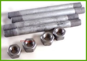 B3746R 14H886 * John Deere 520 530 Cylinder Block Studs w/ Nuts * USA * Set of 4 - Picture 1 of 4
