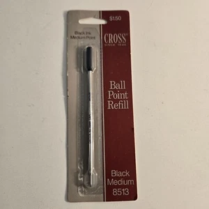 Vintage Cross Ball Point Refill Black Ink Medium Point 8513 NEW Open Package - Picture 1 of 3