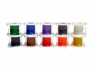 10 Rollen OK Drahtwickeldraht versilbertes Kupfer 80 Fuß 30 AWG RoHS Taiwan - Bild 1 von 4