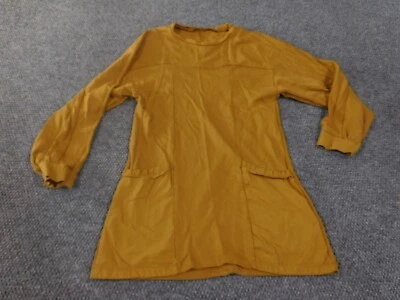 Zara women dress small brown stretch pockets solid casual short cotton - Image 1 of 4