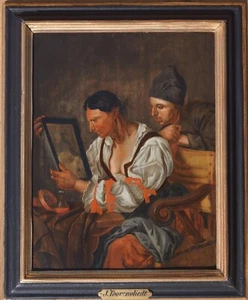 Jacob Toorenvliet Umkreis, Seesinn, Genre, Ölbild auf Holz, gerahmt - Bild 1 von 17