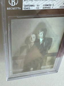 1996 Topps X-FILES Hologram 3D Special FX Card GILLIAN ANDERSON Fox Mulder BGS 8 - Picture 1 of 11