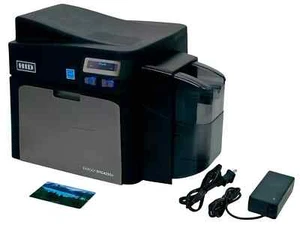 TESTED HID Fargo DTC4250e Single-sided Color ID Card Badge Printer Ethernet USB - Picture 1 of 10