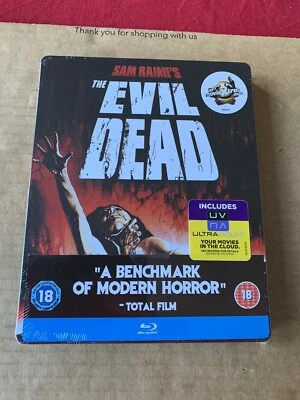 The Evil Dead (1982) UK Steelbook Blu Ray NEW & SEALED Sam Raimi Horror - Image 1 of 4
