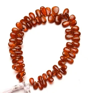 Natural Gem Orange Kyanite 7x5 to 11x8 mm Size Pear Shape Beads 9" Strand - Picture 1 of 3