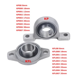 Zinc Alloy KP KFL Series Pillow Block Housing Bearings 8/10/12~30mm Bore Shaft - Picture 1 of 8