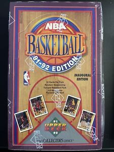 🏀1991-92 Upper Deck Inaugural Edition NBA Basketball Factory Sealed Box