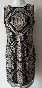Ronni Nicole Sequin Lace Knee Length Dress Size 8 Evening Party Cruise - Picture 1 of 12