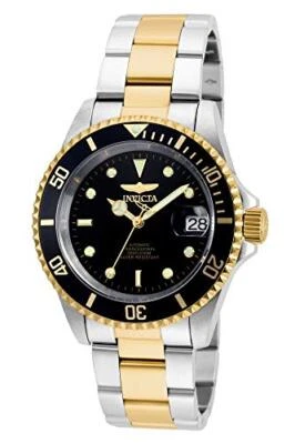 Orologio automatico Invicta Pro Diver 40 mm acciaio e quadrante nero oro cint... - Immagine 1 di 4