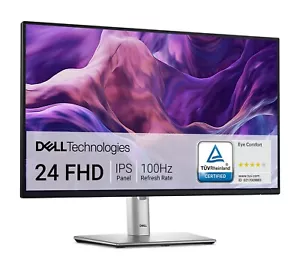 Dell P2425H 24" 61cm LED Monitor FHD HDMI DP VGA 5ms USB-C (Kratzer im Bild) - Bild 1 von 3