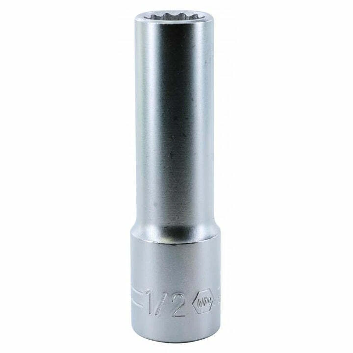 Wiha Tools 33853 1/2 Inch Drive Deep Socket, 12 Point, 1/2 Inch - Image 1 of 1